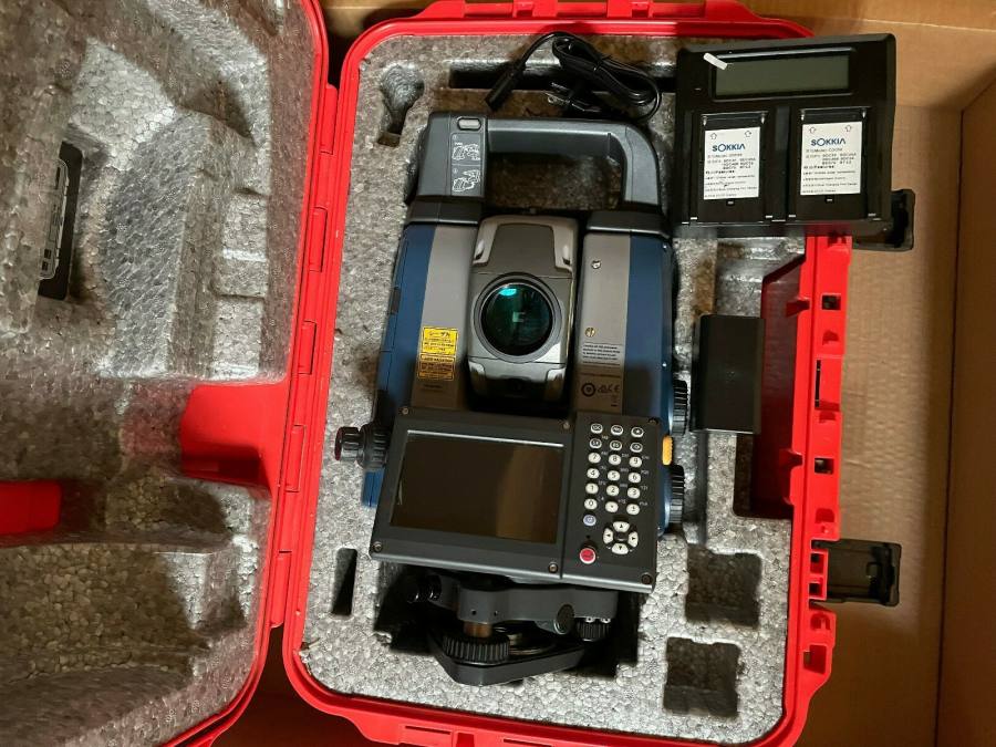 Sokkia robotic total station in its transit case