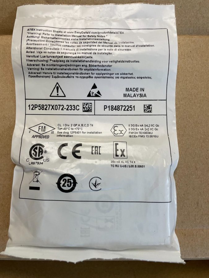 Emerson 12P4628X102 KL3021X1-BA1 Al 4-20 mA HART Rev M.