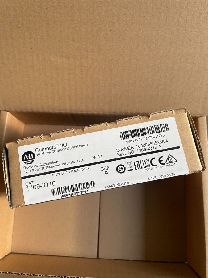 New Sealed Allen-Bradley CompactLogix 16 Pt 24VDC D/I Module 1769-IQ16