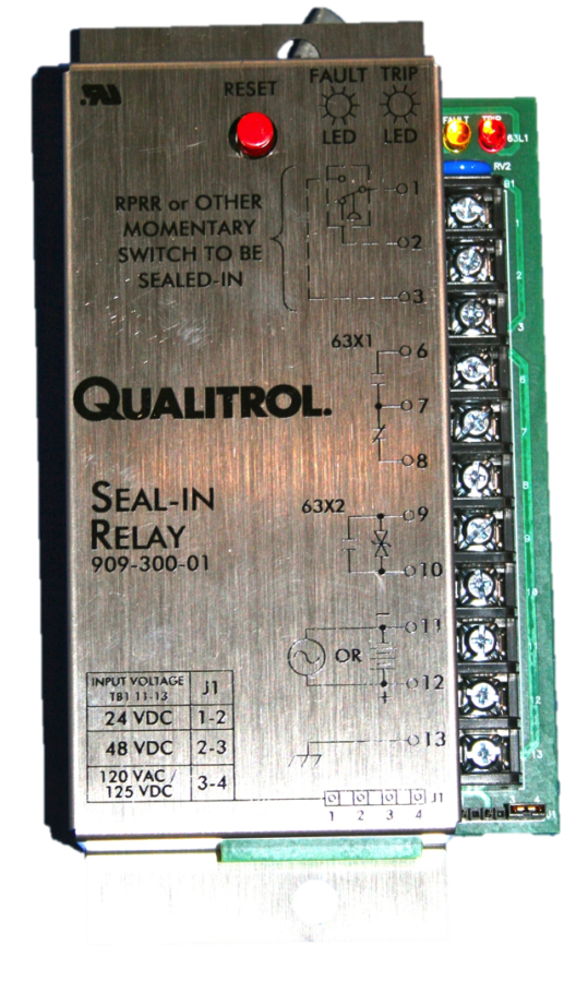 QUALITROL 909-300-01 SEAL- IN RELAY 24VDC – NEW