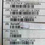 NEW SEALED Cisco ASR1001-X-DNA Chassis, 6 built-in GE, Dual AC P/S, 8GB DRAM