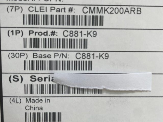 New Cisco 881 C881-K9 Router with 800G2-POE-2 PoE and PWR-66W-AC PWR Supply