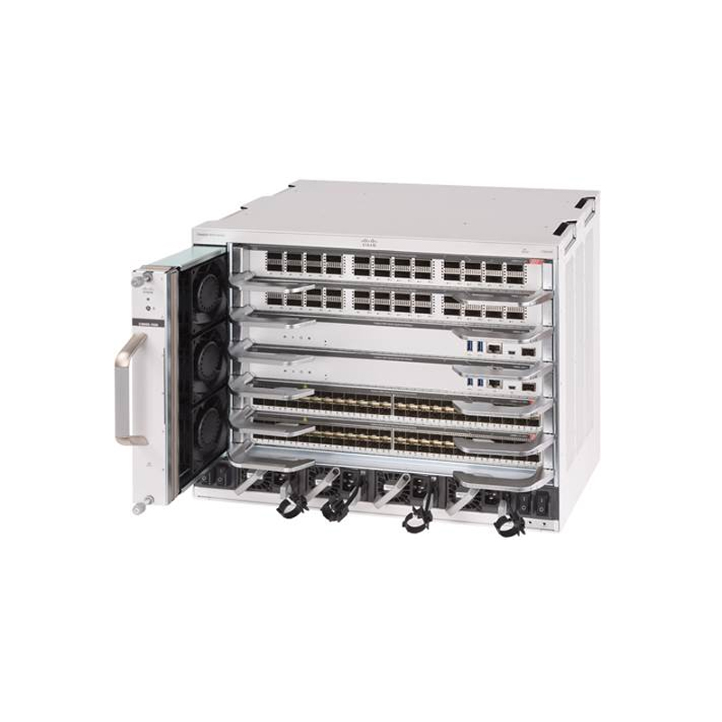 CISCO C9606R Chassis w/2x C9600-SUP-1 / C9600-LC-48YL / C9600-LC-48TX / ACPowers
