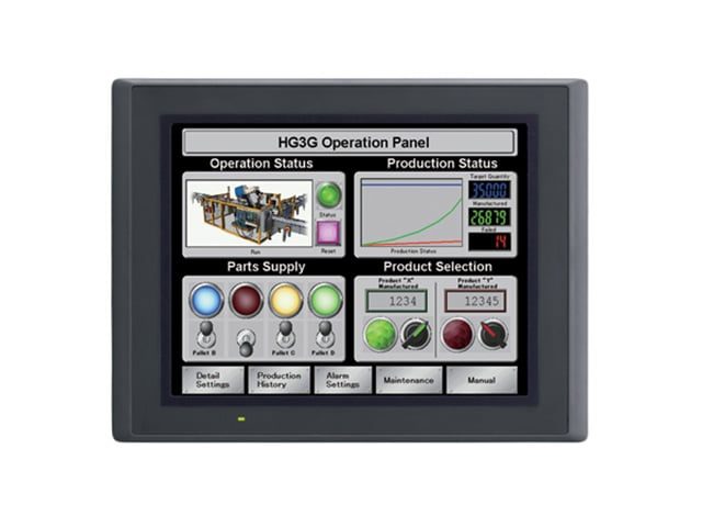 IDEC HG3G-8JT22MF-B Touchscreen HMI 10.4” HG3G8JT22MFB – Cracked screen