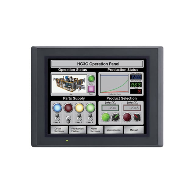 IDEC HG3G-8JT22MF-B Touchscreen HMI 10.4” HG3G8JT22MFB – Cracked screen