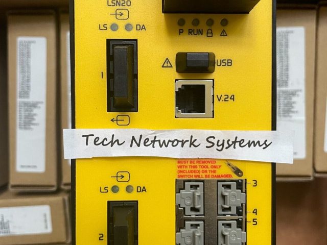 NEW EMERSON LSN20 DELTAV 6-PORT SAFETY NETWORK SWITCH LSN20-6TX2SM-ES