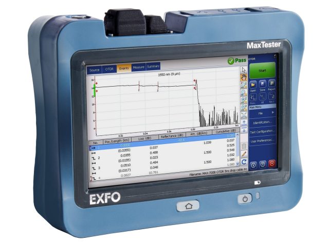 Exfo MAX-715B-M1-EI IOLM MaxTester SM Fiber OTDR