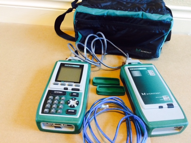 Fluke Microtest Omni Scanner OmniScanner Remote Cat 5 Channel Adapters Analyzer
