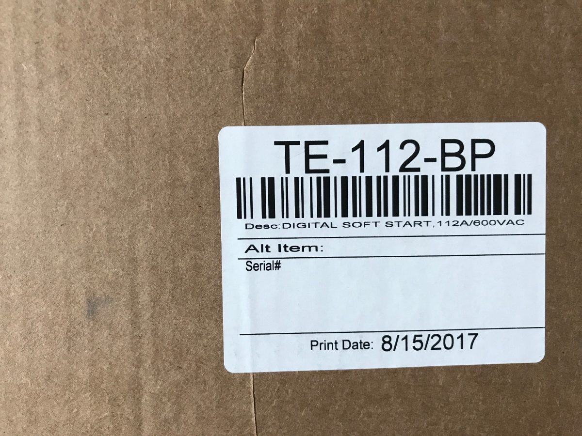 Toshiba TE-112-BP Series Solid State Starter - New unit