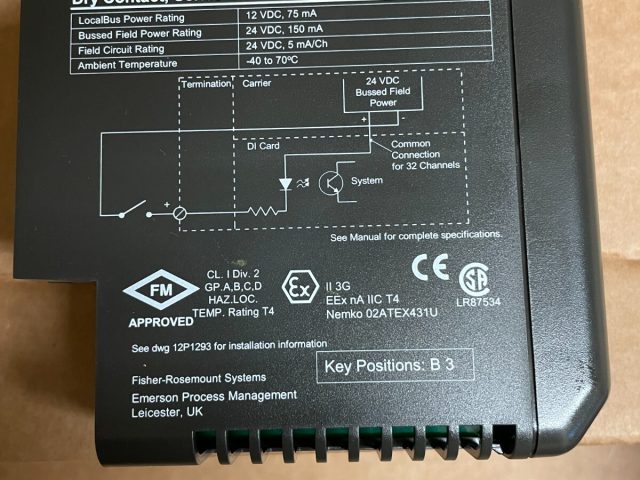 New Emerson Delta V KJ3203X1-BA1 digital input module 12P3270X032 Rev C