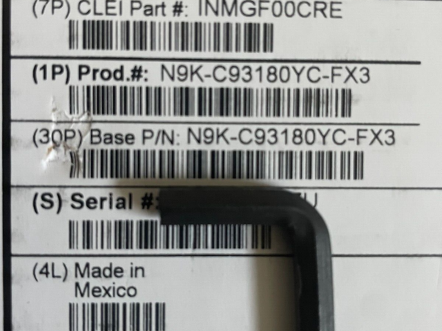 Lot of 2 New Sealed Cisco N9K-C93180YC-FX3 Nexus 9300 48p 1/10/25G, 6p 40/100G